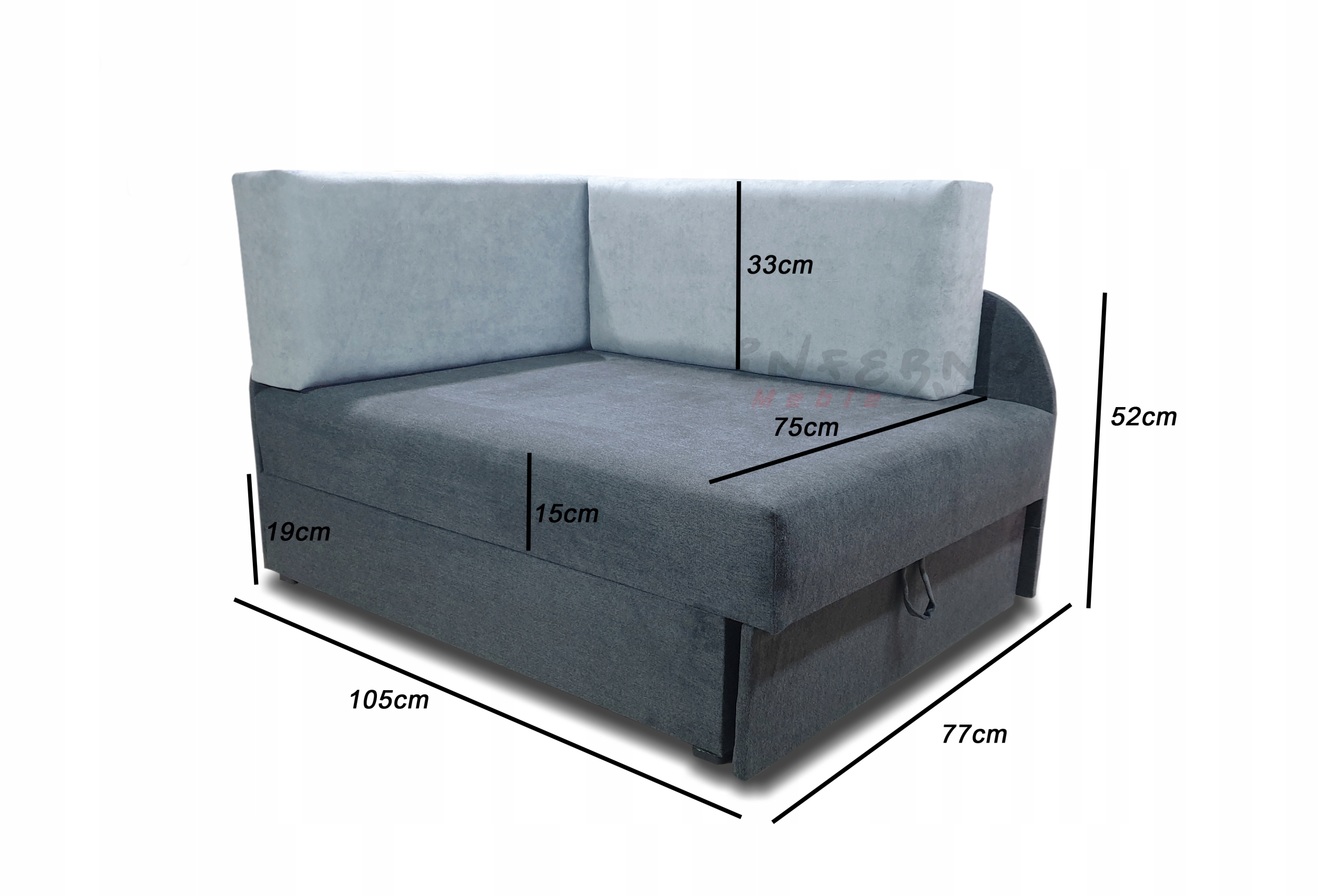 Łóżko dla dziecka, sofa dziecięca, narożnik KUBUŚ Kolekcja Kubuś