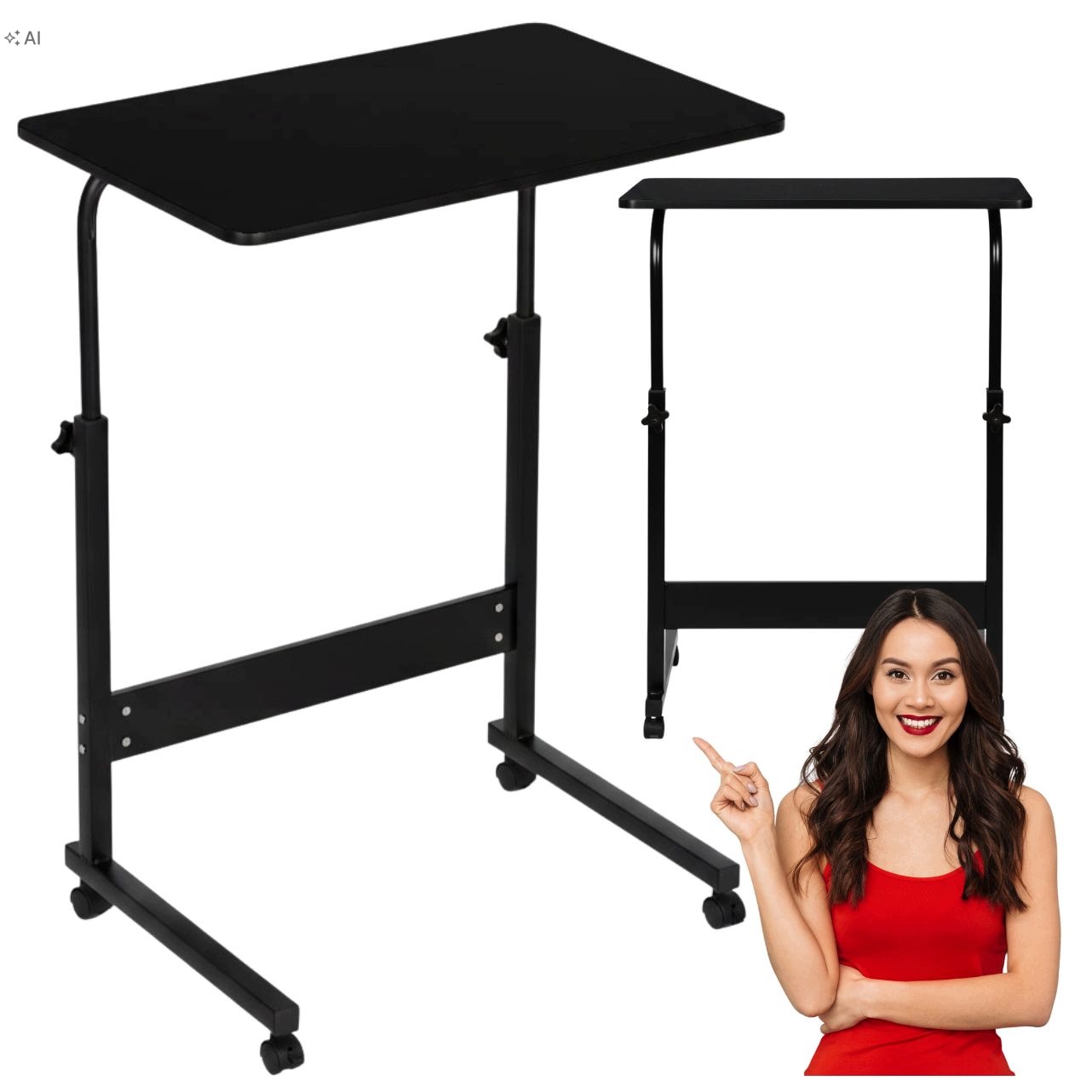 Stolik Pod Laptopa Do Pracy Nauk Do Fotela Kanapy Regulowany Biurko Mobilne