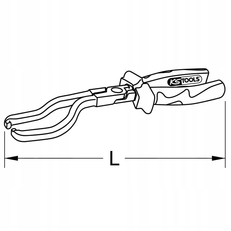 Szczypce do przewodów paliwowych, Stal chromowo-wanadowa, 0-105mm Marka KS Tools