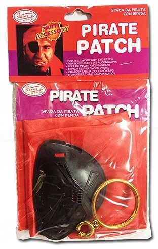 

Zestaw Pirat Chusta Opaska Na Oko Kolczyk Impreza