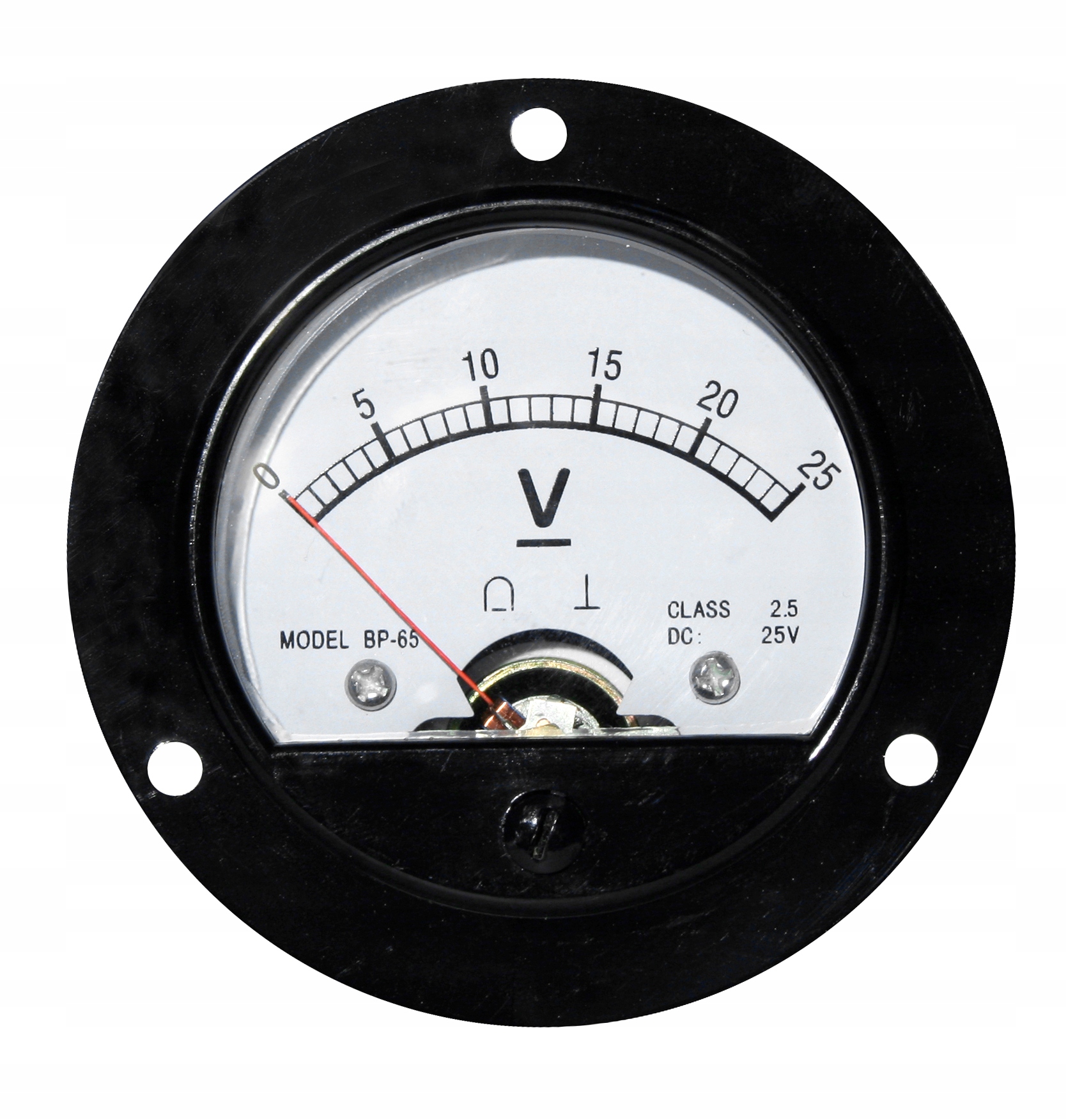 

Miernik analogowy woltomierz 25V DC okrągły