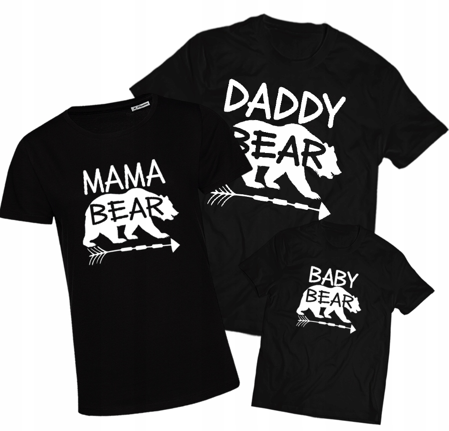 Sada triček pro rodinu maminka táta dítě XL