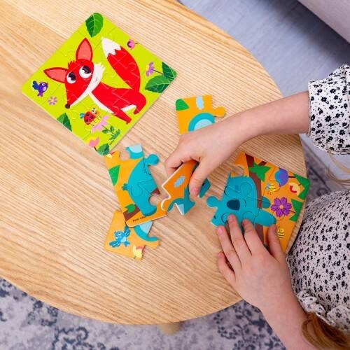 PIANKOWE PUZZLE 2W1 LISEK KOALA DLA NAJMŁODSZYCH UKŁADANKA ROTER KAFER Kolekcja Puzzle