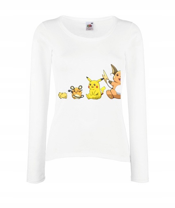 

M Bluzka Long Anime Pokemony Pikachu prezent