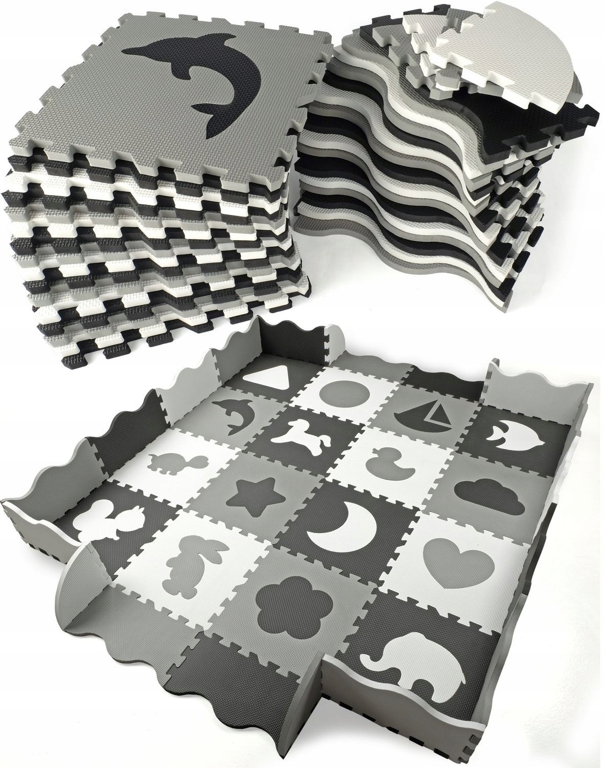 MATA EDUKACYJNA dla dzieci PUZZLE PIANKOWE GRUBA PIANKOWA KOJEC XXL Certyfikaty, opinie, atesty CE