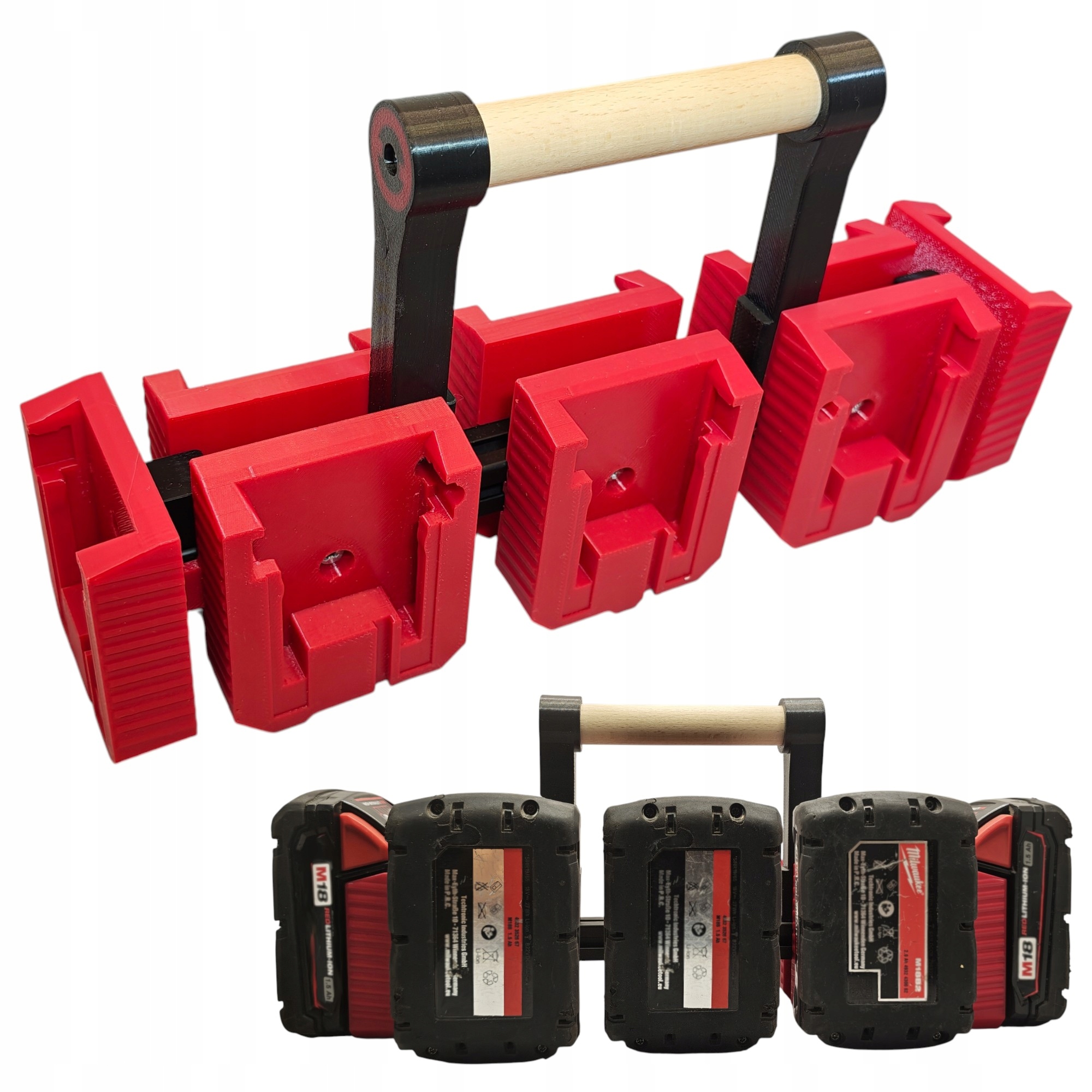 Koszyk Transporter na 8 akumulatorów Milwaukee M18 uchwyt stacja