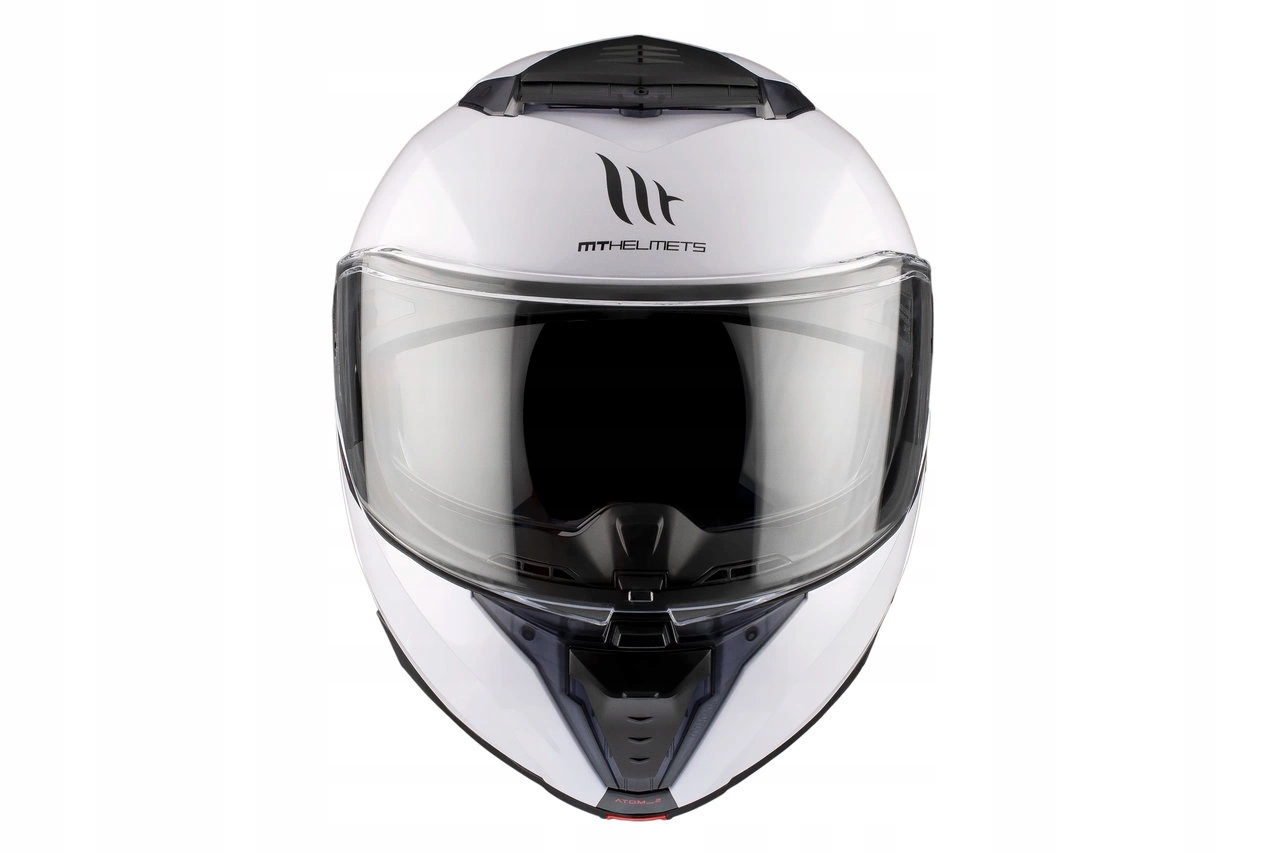 Kask motocyklowy MT ATOM 2 SV SOLID GLOSS PEARL WHITE biały GRATISY Rozmiar XL