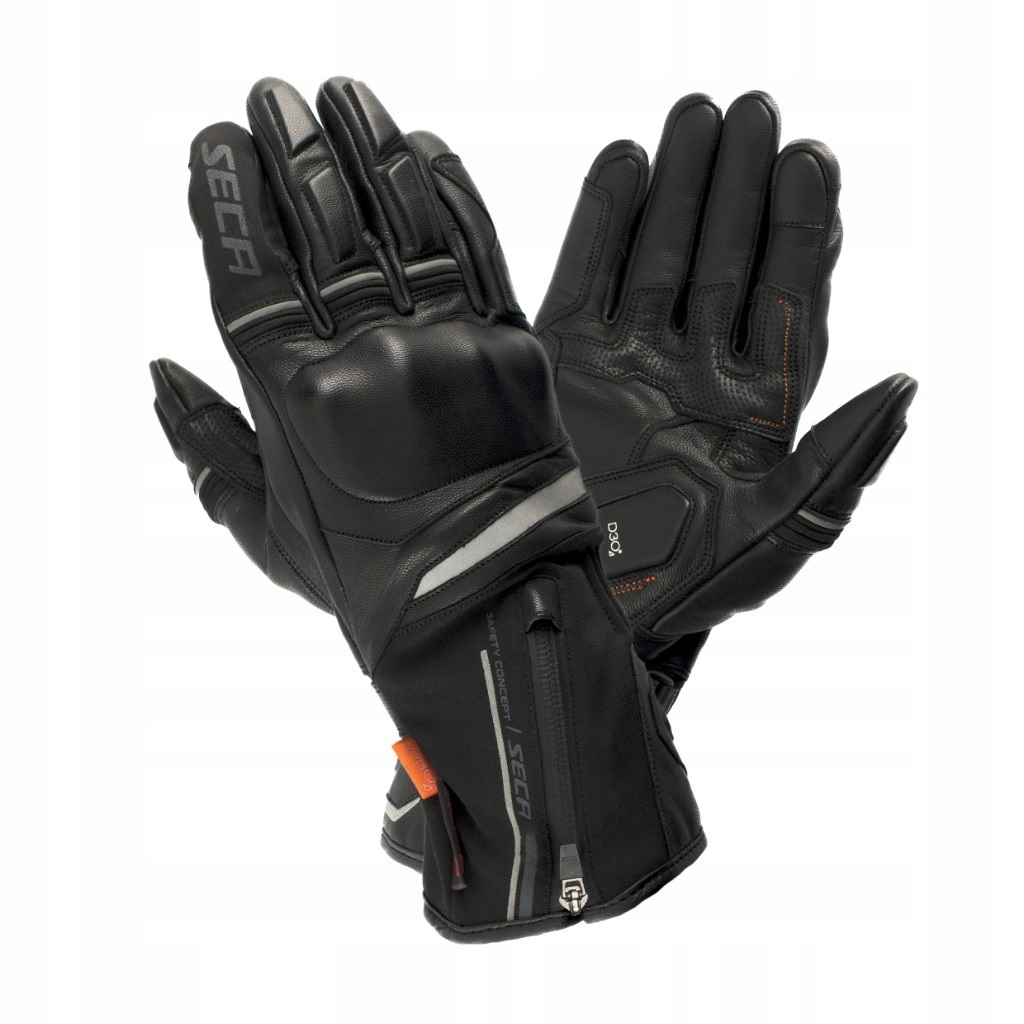 Seca Storm Black Motocyklové rukavice