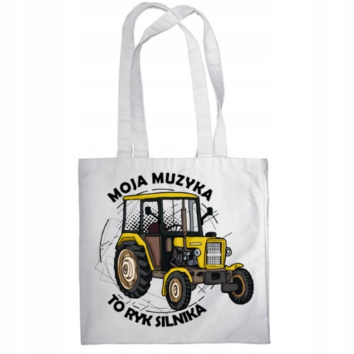 TORBA BAWEŁNA PREZENT MOJA MUZYKA TO RYK SILNIKA Kolor wielokolorowy