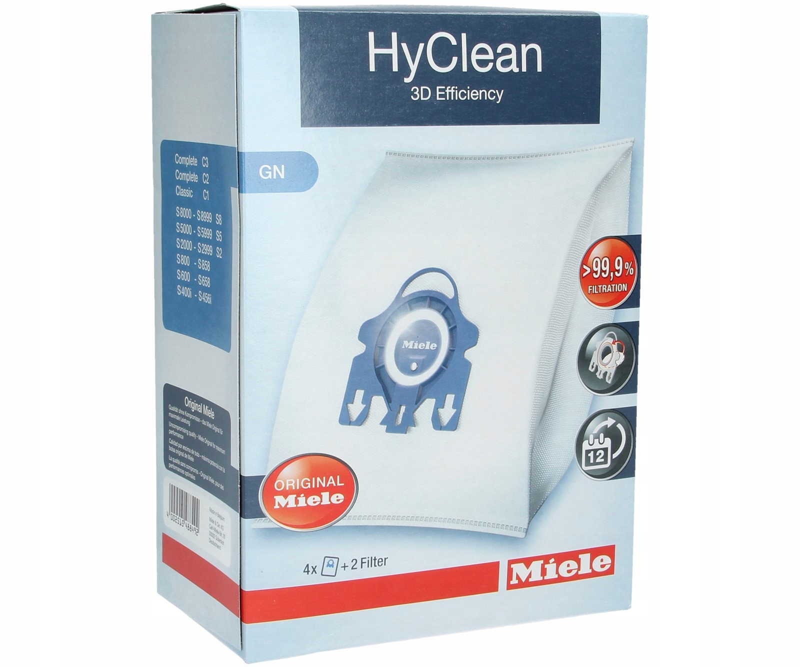 

Worki do odkurzacza Miele typ Gn HyClean 3D 4szt.