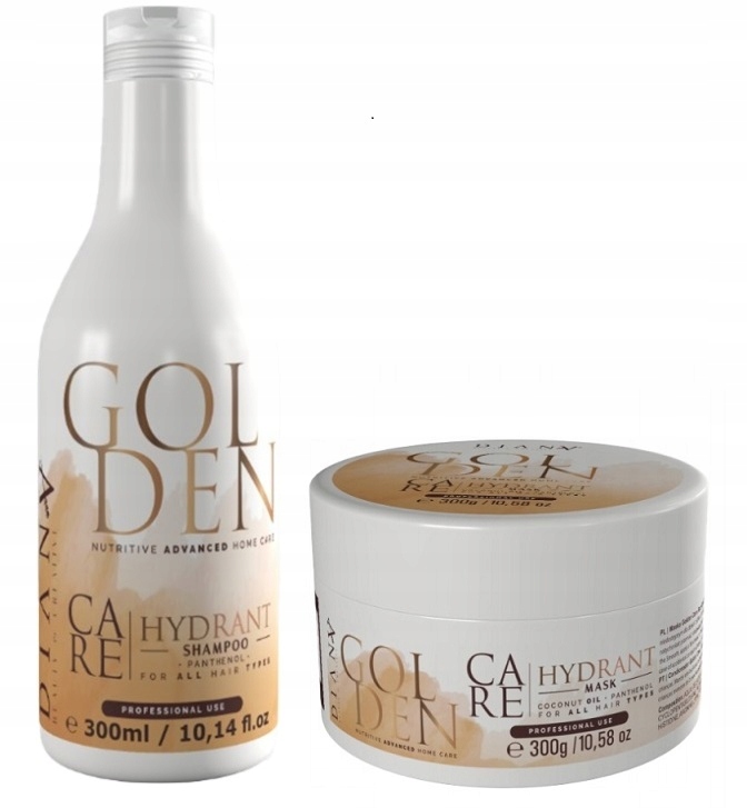 Diana Golden, Szampon Maska po Nanoplastii, Proteinach, Keratynie, 300g.