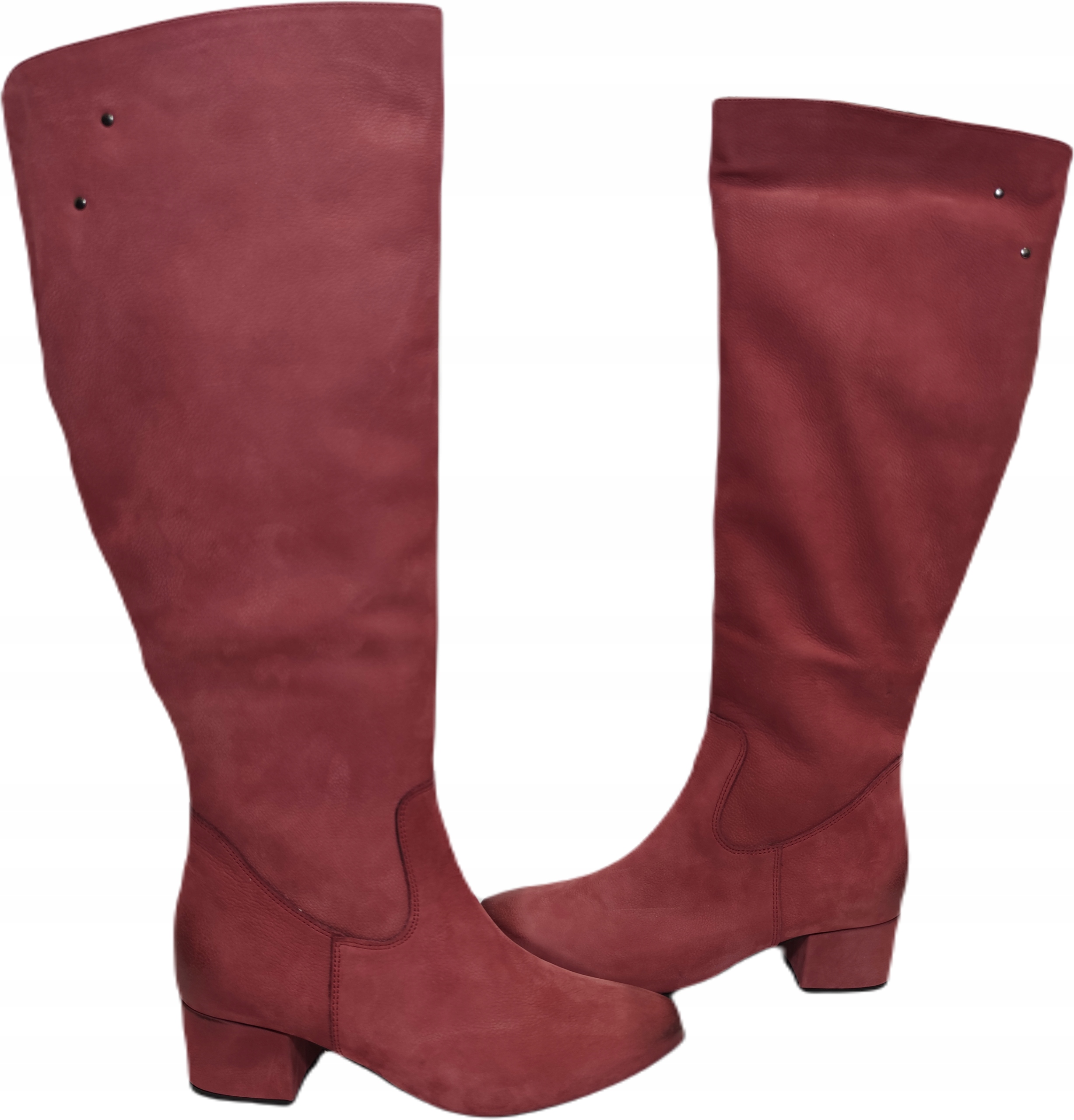 semišové kozačky Ann-mex 0425 Bordo R38