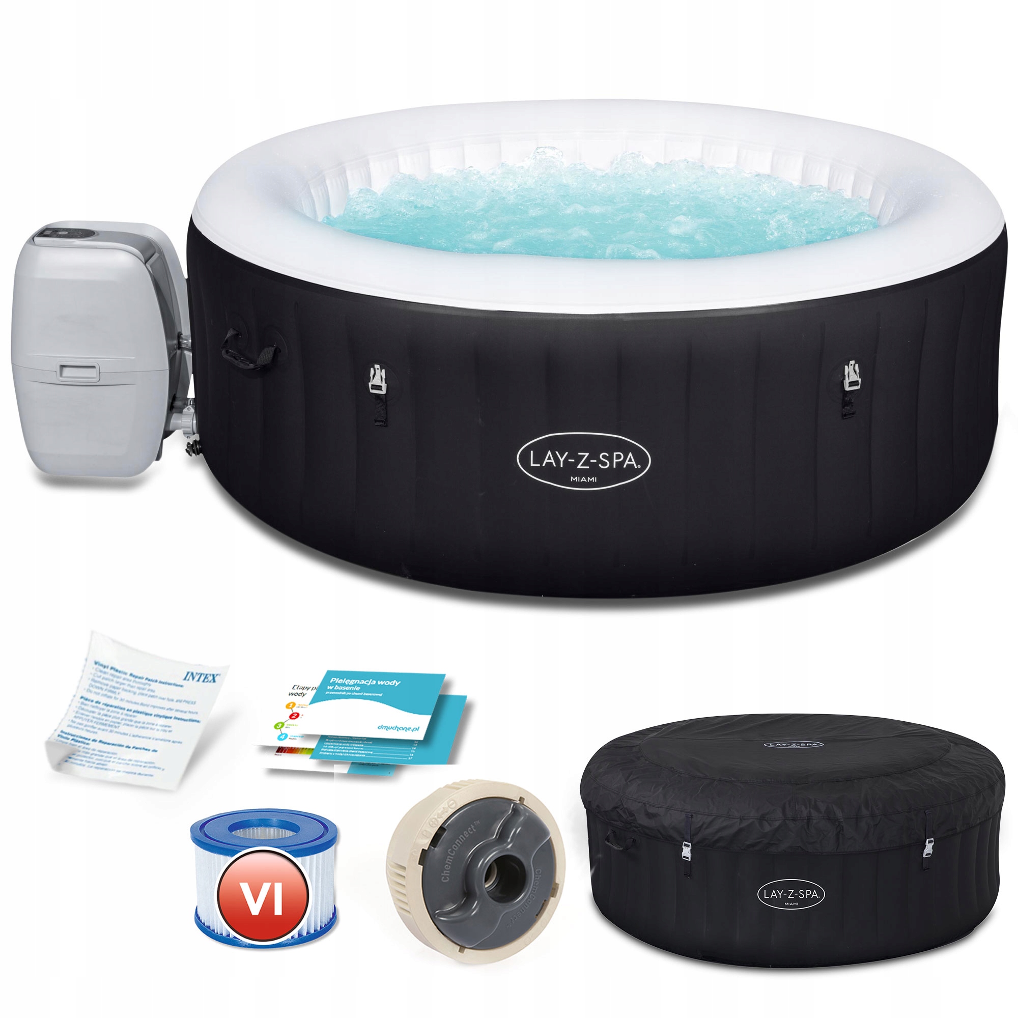 

Dmuchane Spa Ogrodowe 4-osobowe Hydromasaż Bestway