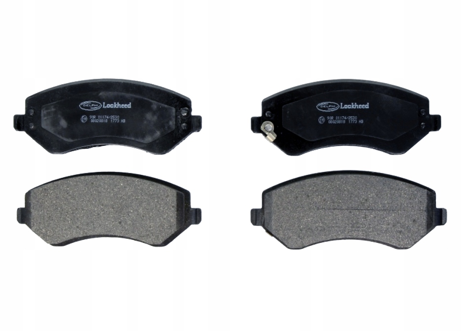 přední brzdové destičky Chrysler Town & Country 2001-2007 Delphi
