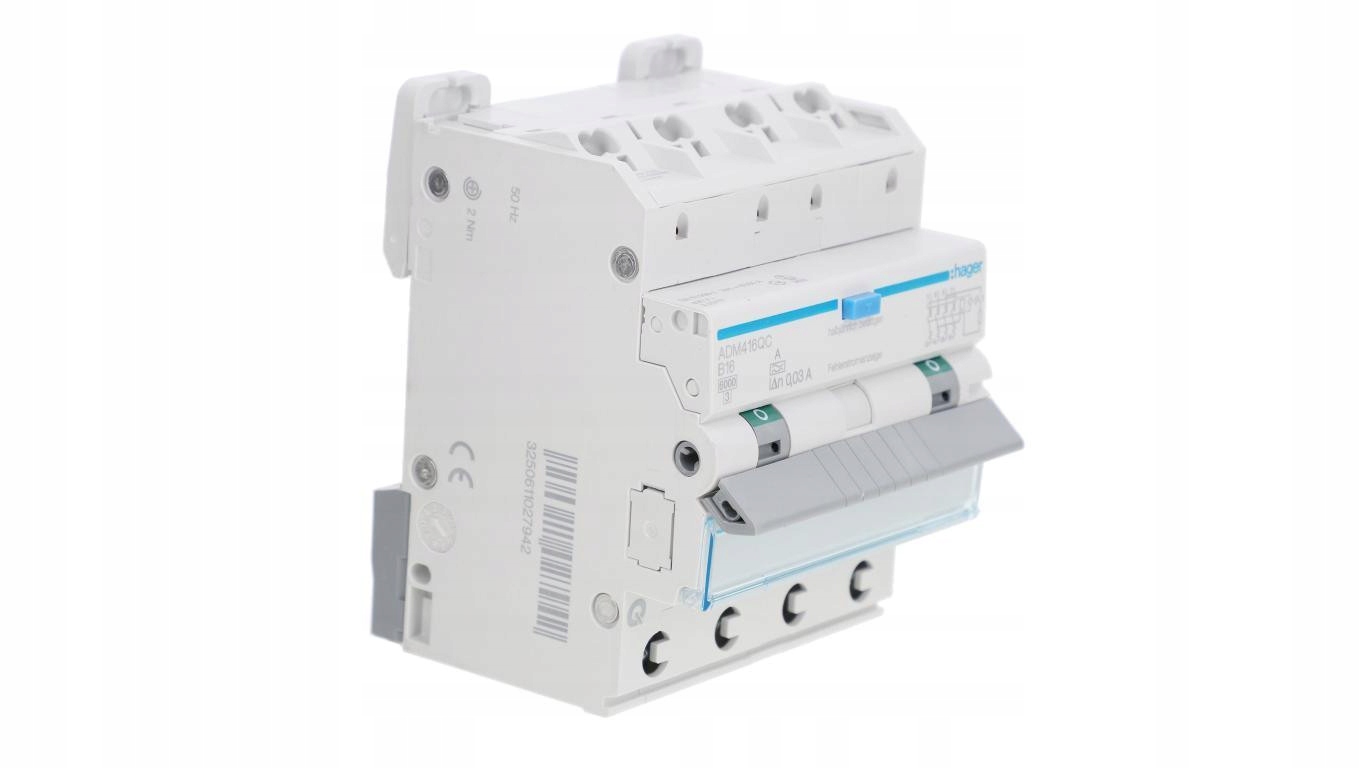 Wyłącznik różnicowo-nadprądowy Rcbo 4P B16A 6KA 0,03A Typ A QuickConnect/QB