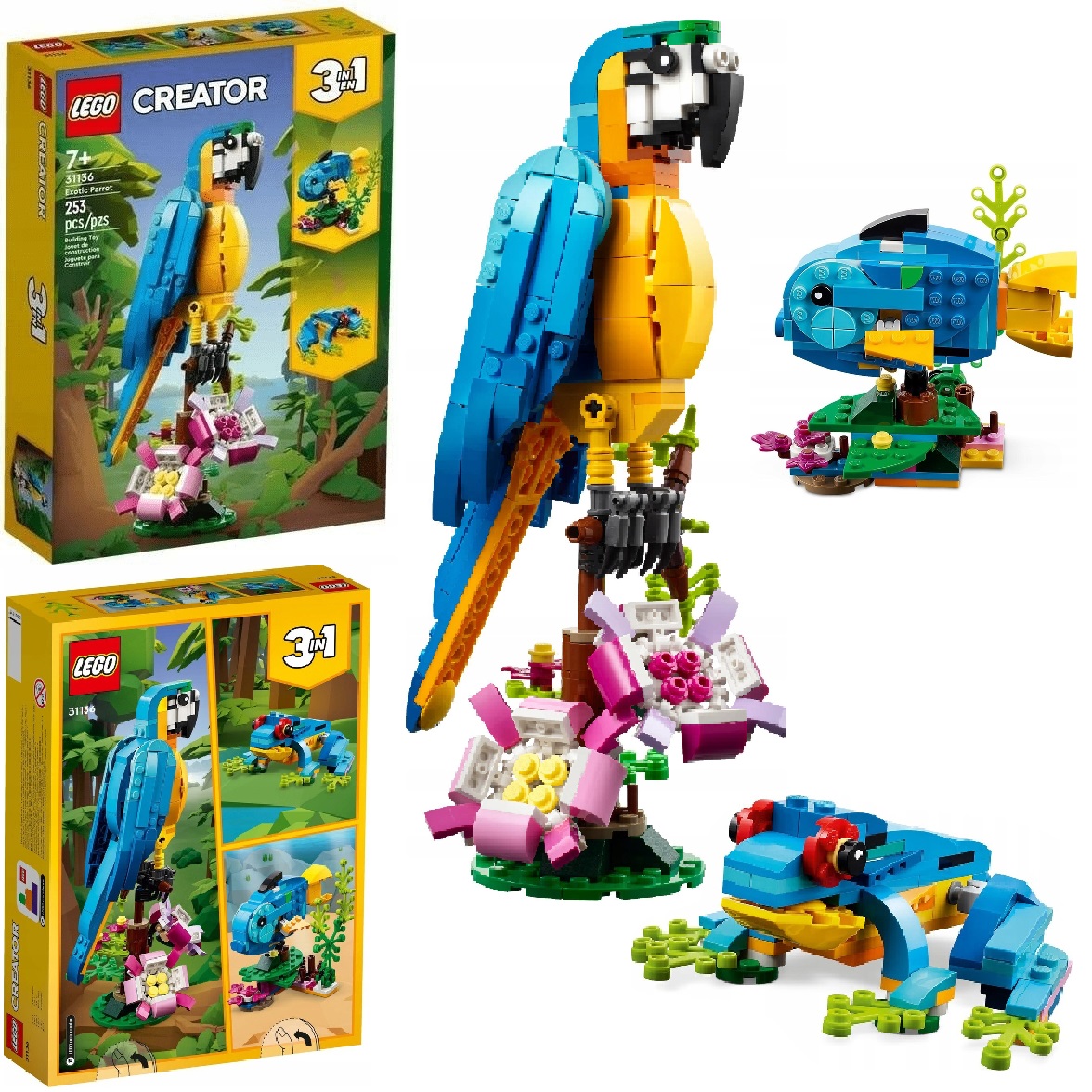 Lego Creator 31136 Egzotyczna Papuga 3w1