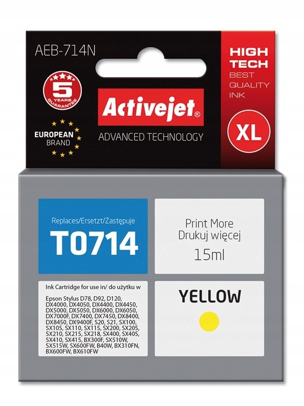 Tusz Activejet AEB-714N Epson T0714, T0894, T1004