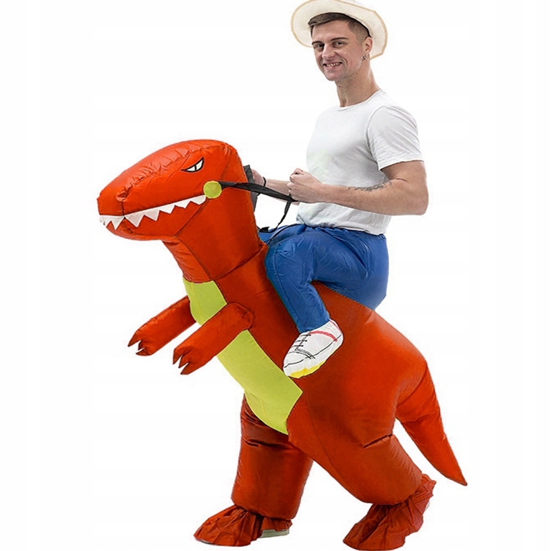 Strój Spodnie Nadmuchiwany Dmuchany Dinozaur Dino Dla Dorosłych