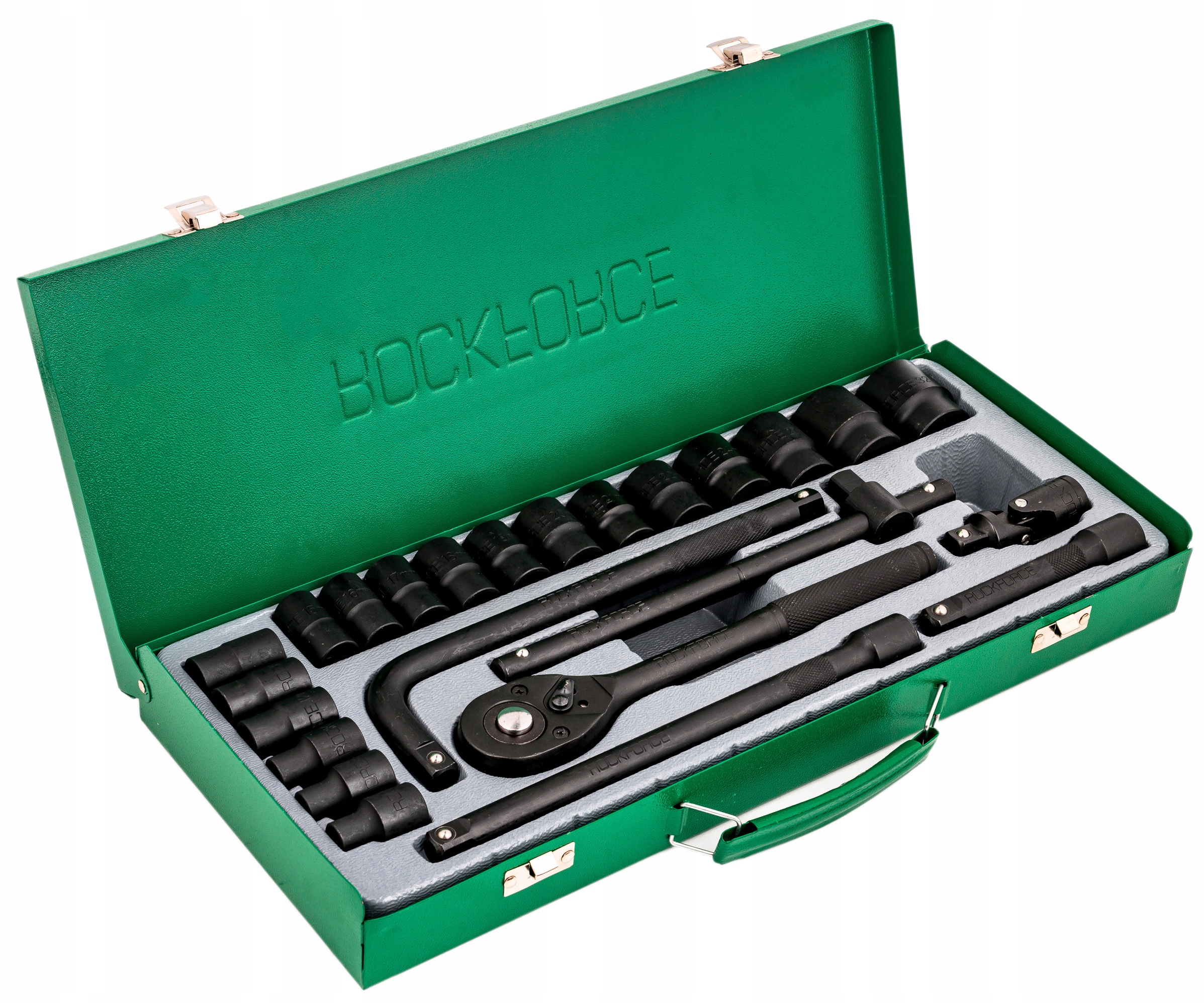 KLUCZE NASADOWE NASADKI GRZECHOTKA ZESTAW 1/2" 24EL 8-32MM WALIZKA METALOWA Rodzaj klucza nasadowy