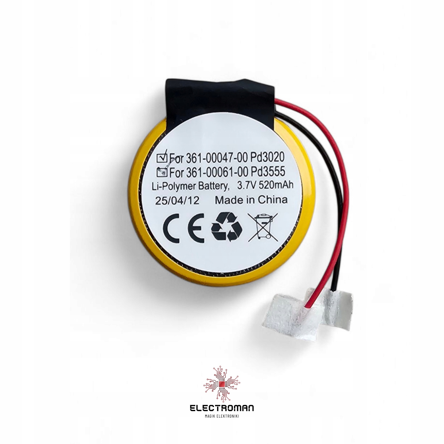 Bateria Garmin 361-00047-00 /61-00 /64-00 520mAh Forerunner/Approach