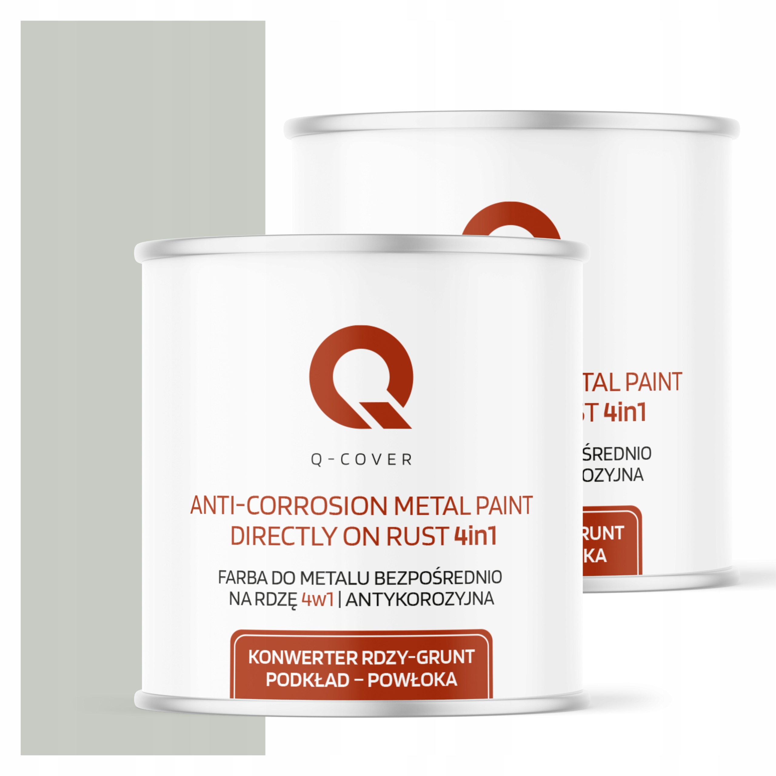 Farba Priamo na hrdzu Kov Aluminium Oceľ 2,5L 4v1 Satén Biely Papyrus