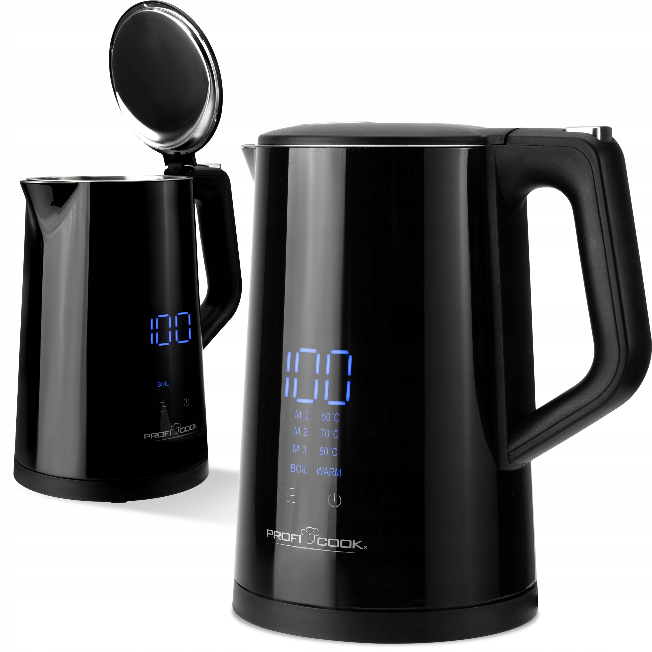 Czajnik Elektryczny Bezprzewodowy 1.7L ProfiCook 1243B Wks