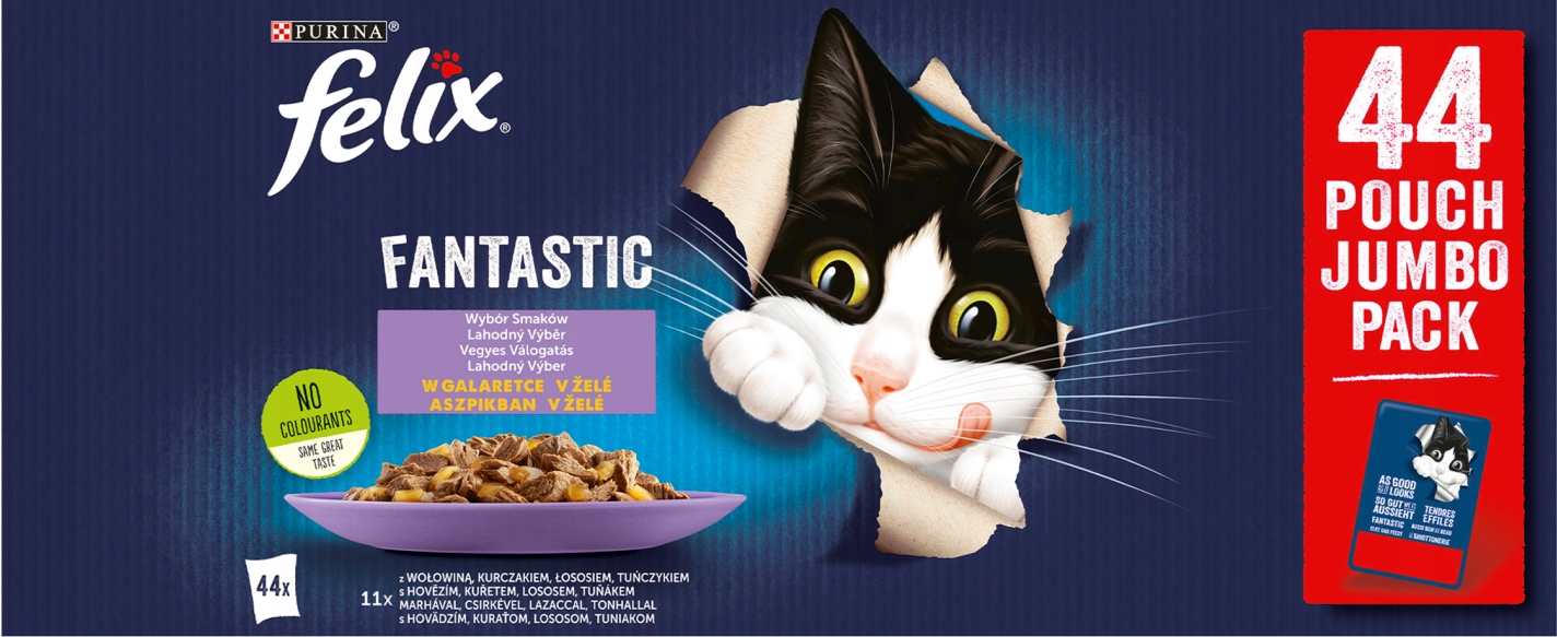 Levně Felix Pouches Fantastic Adult Multipack 44 x 85 g