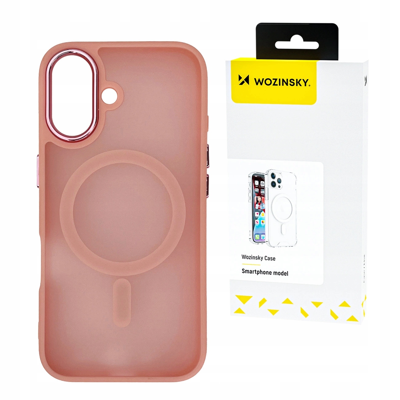 Etui Wozinsky Fashion Case MagSafe na Samsung Galaxy S25 Ultra różowe