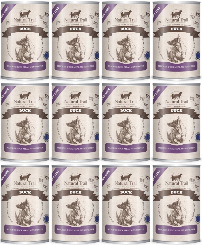 Levně Natural Trail Soft Line Kachna 12 x 400 g