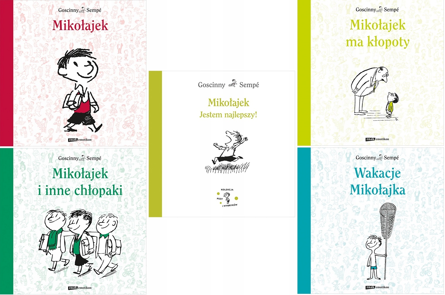 MIKOŁAJEK / PAKIET 5 TOMÓW / RENE GOSCINNY / TANIO