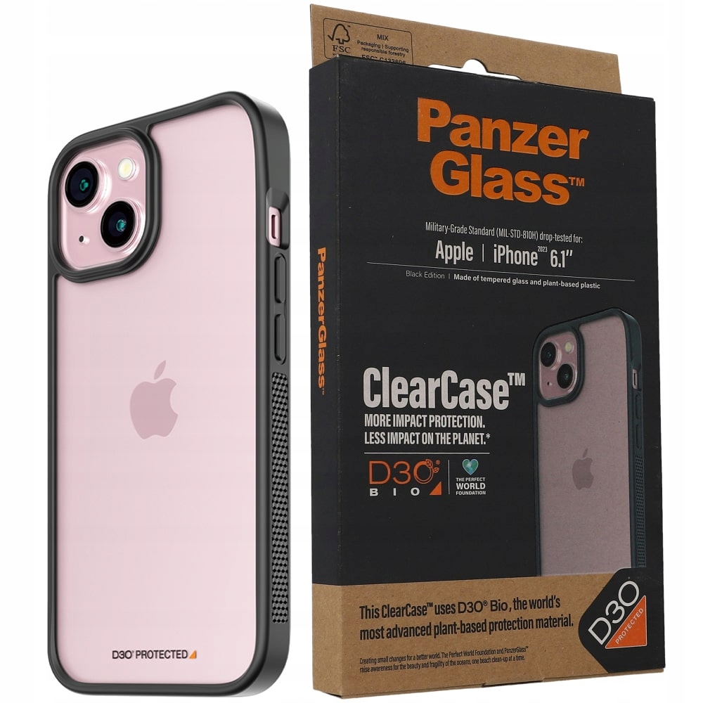 Bezbarvý Zadní Kryt Panzerglass pro Apple iPhone 15