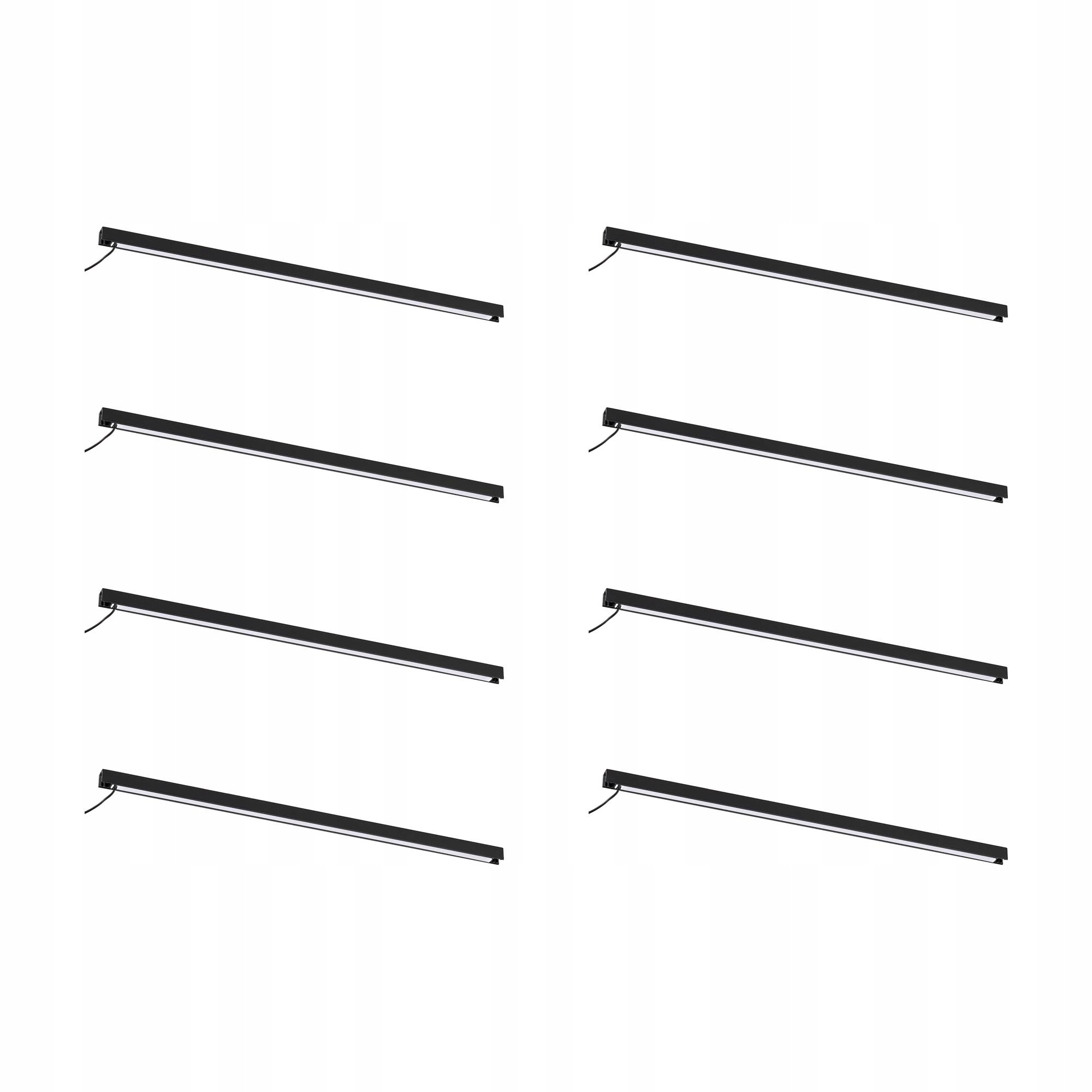 8 ks Led pásek Silverglans 60 cm Stmívací Antracit IP44