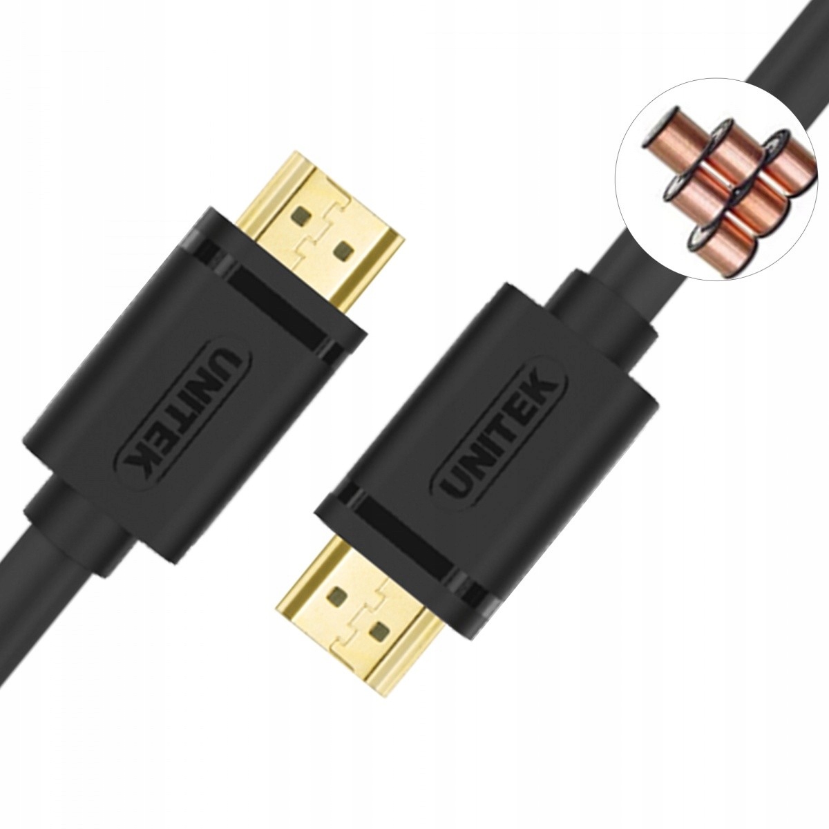 Unitek Y-C137M kabel HDMI 2.0 M/M 1,5m pozłacany Standard HDMI 2.0