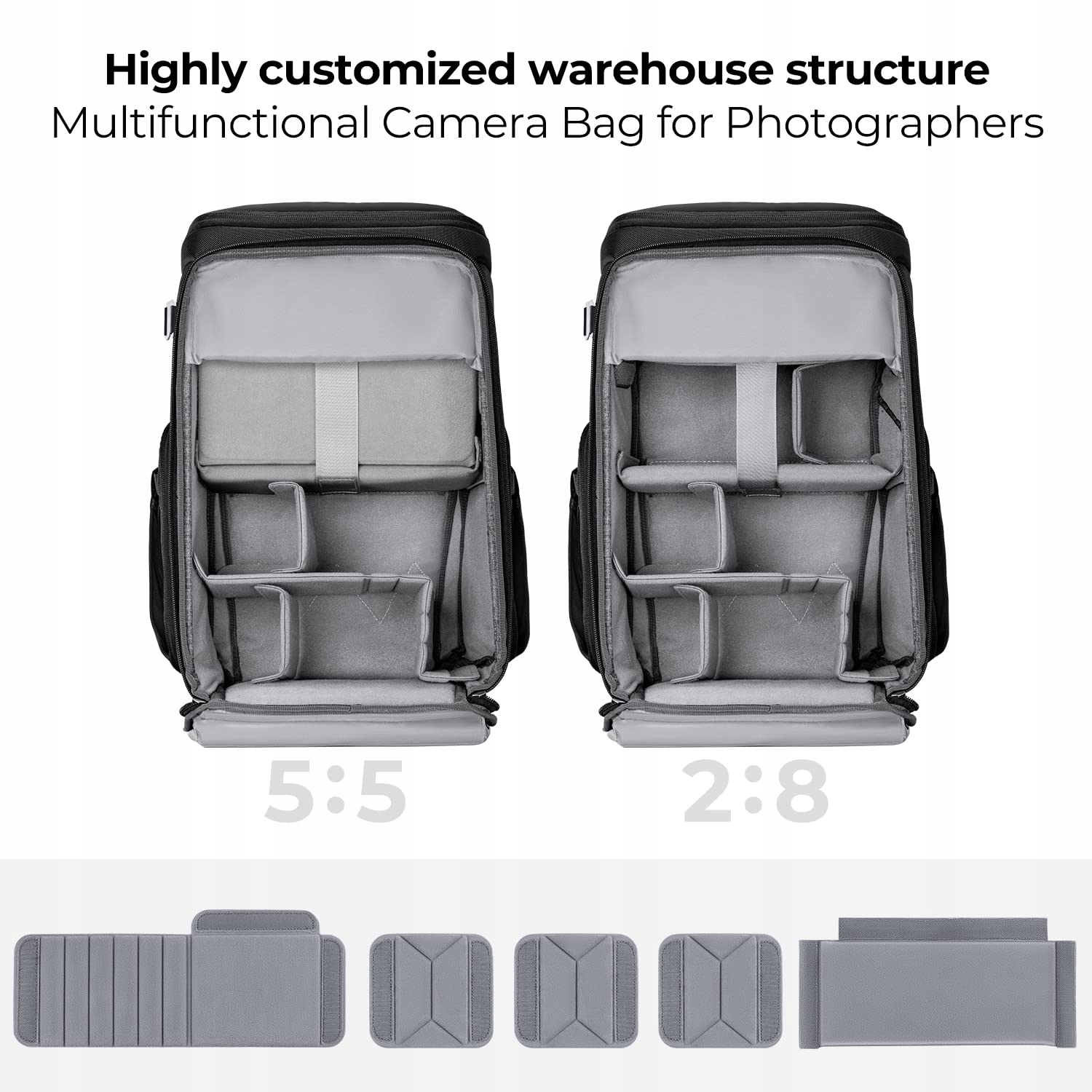 K&F CONCEPT Plecak Na Aparat 25L Z Przegrodą Na Laptopa 16 Calowy — miniatura 2