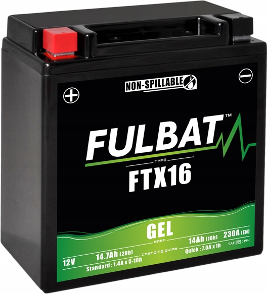 Akumulator żelowy Fulbat YTX16-BS 12V 14.7Ah 230A