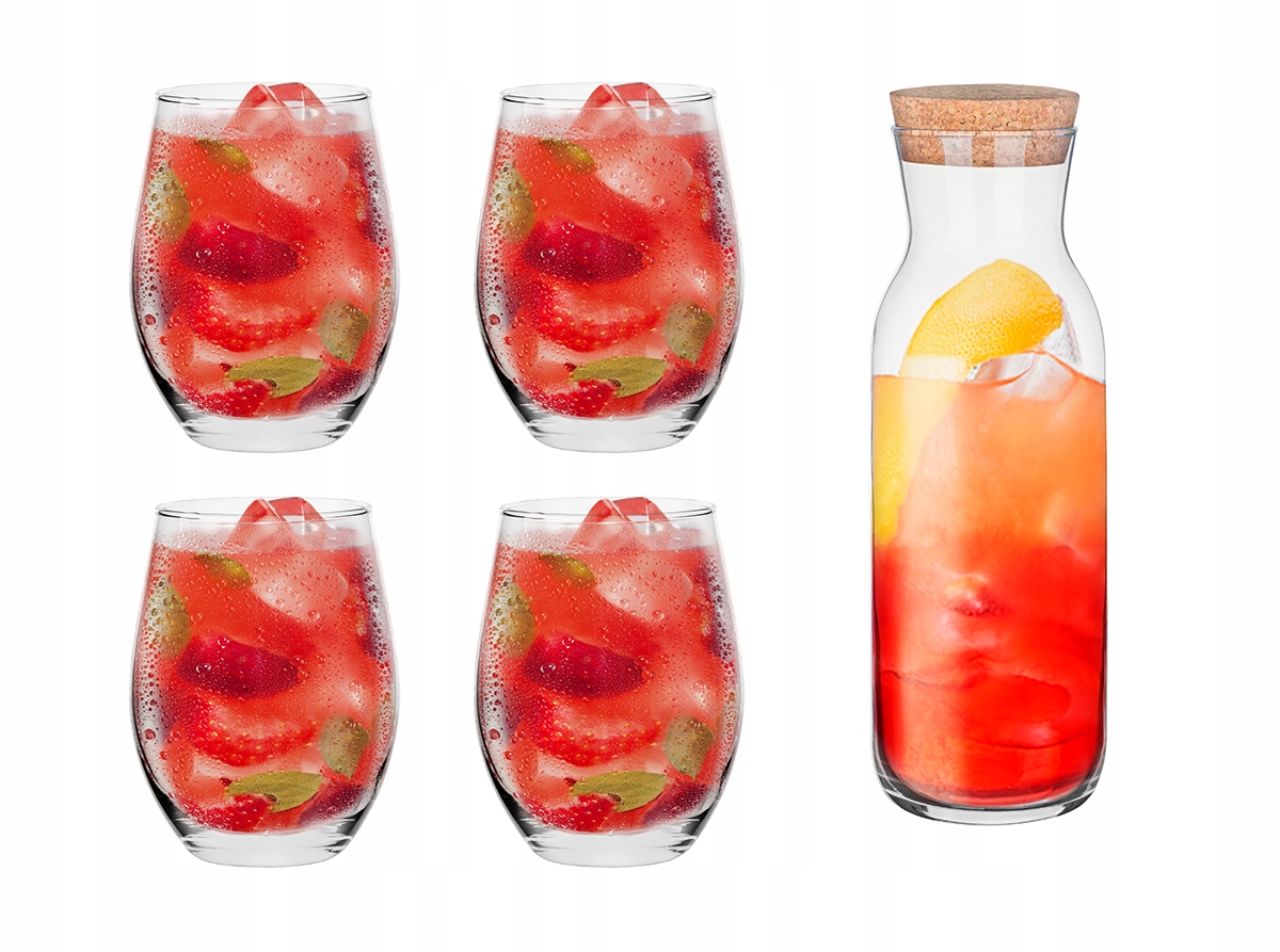 

Zestaw Karafka 1 L 4 Szklanki 580 ml