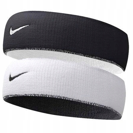 Opaska na głowę Nike Dri-FIT Home & Away white/black