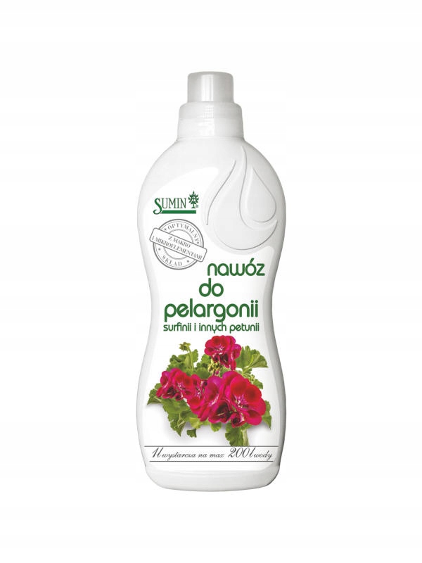 

Nawóz do pelargonii wieloskładnikowy Sumin płyn 1l
