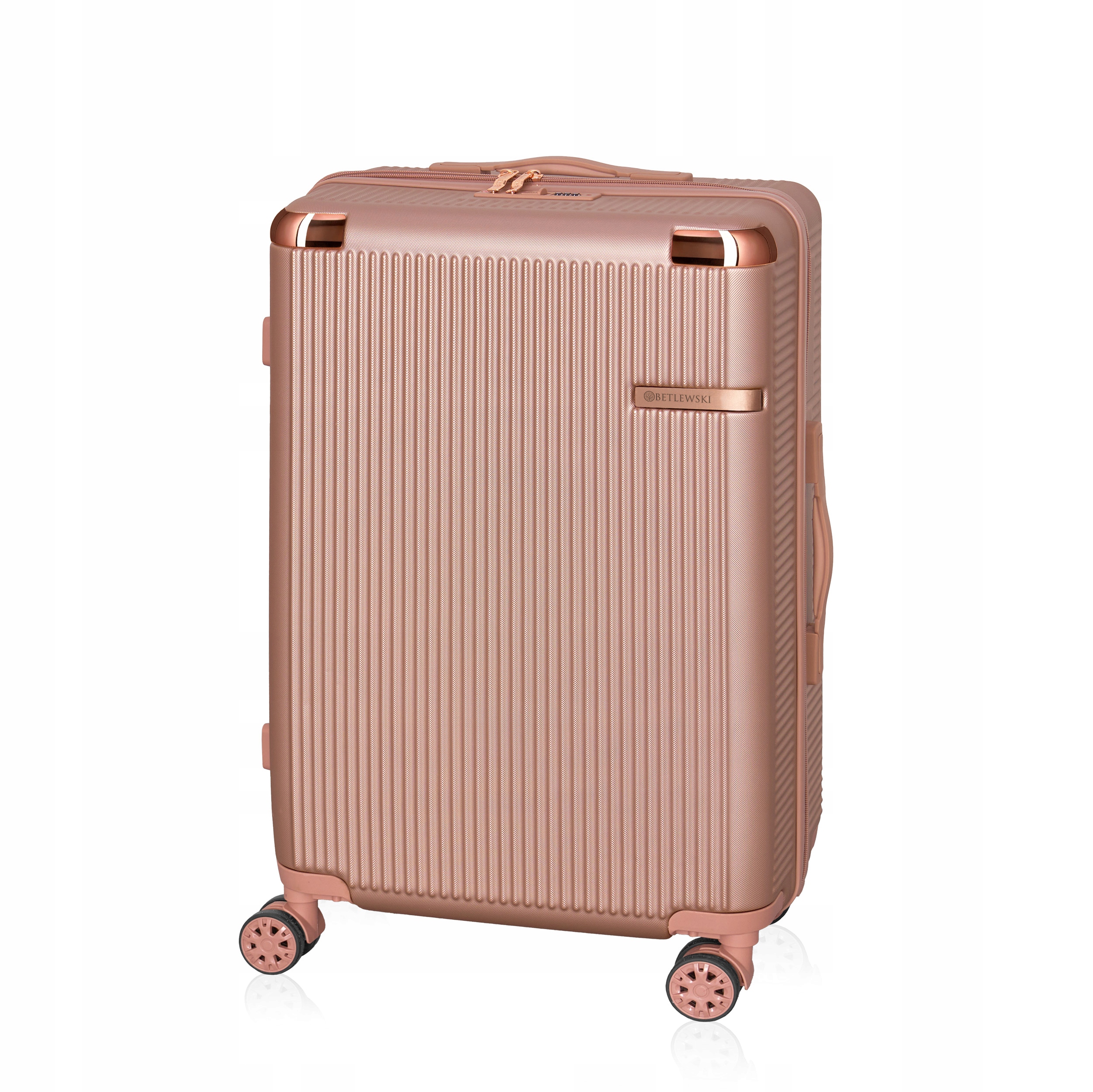 Betlewski Walizka turystyczna podróżna Abs średnia na kółkach z rączką