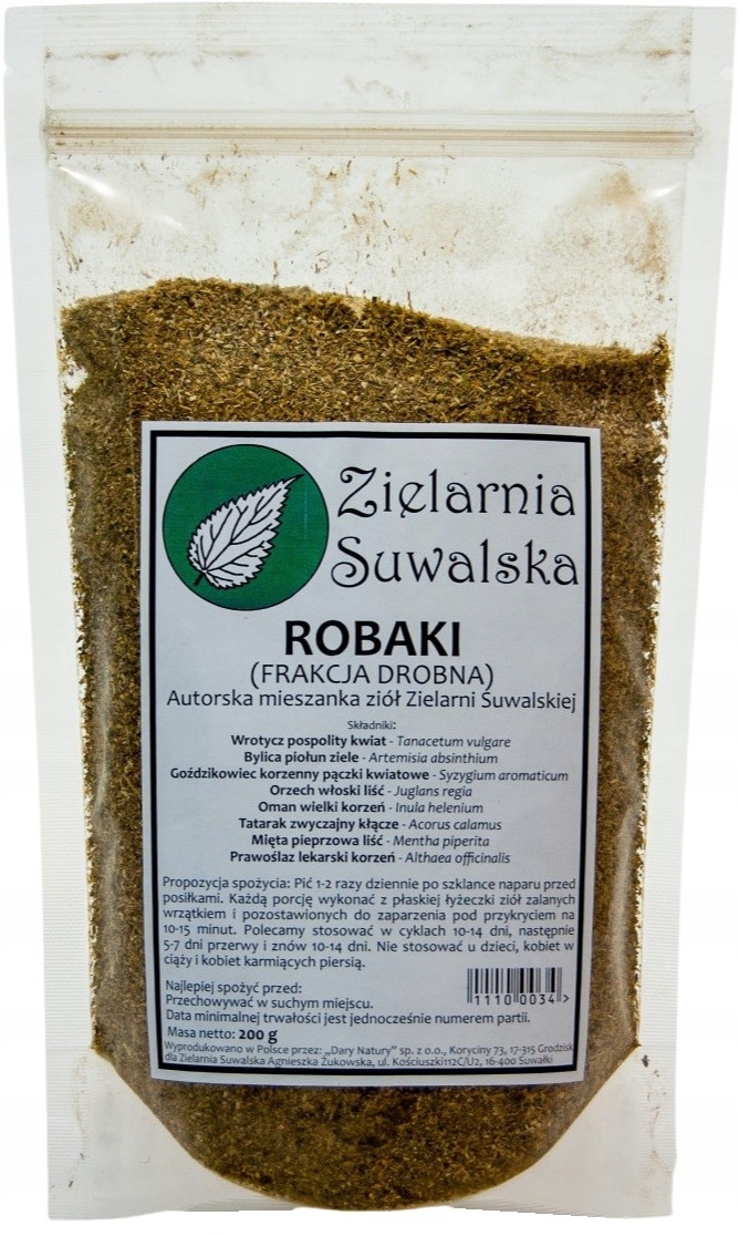 

Zioła robaki 200g Zielarnia Suwalsk