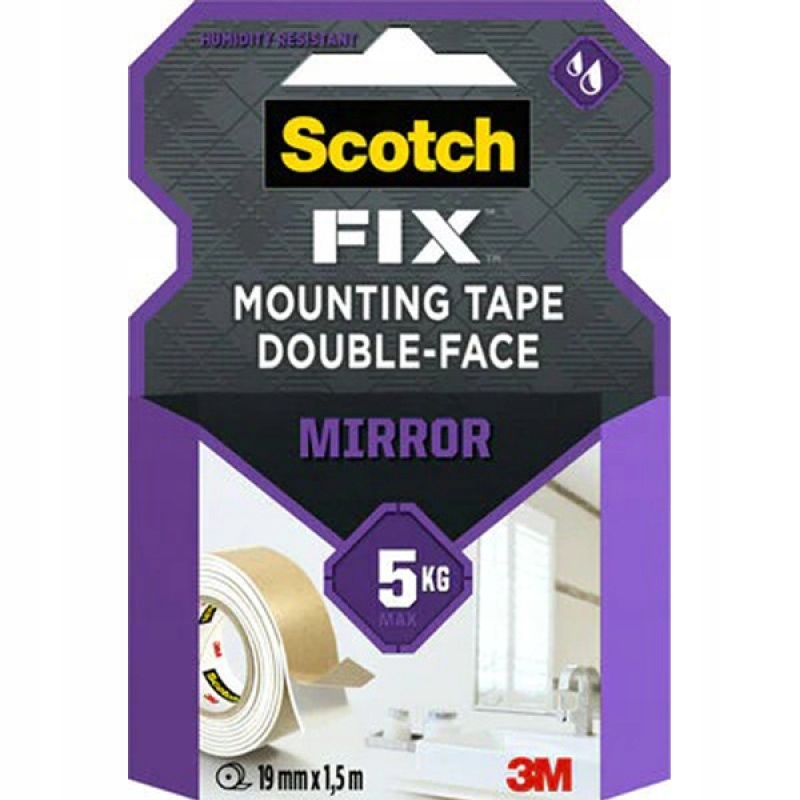 

Taśma montażowa Scotch-fix dwustronna do luster