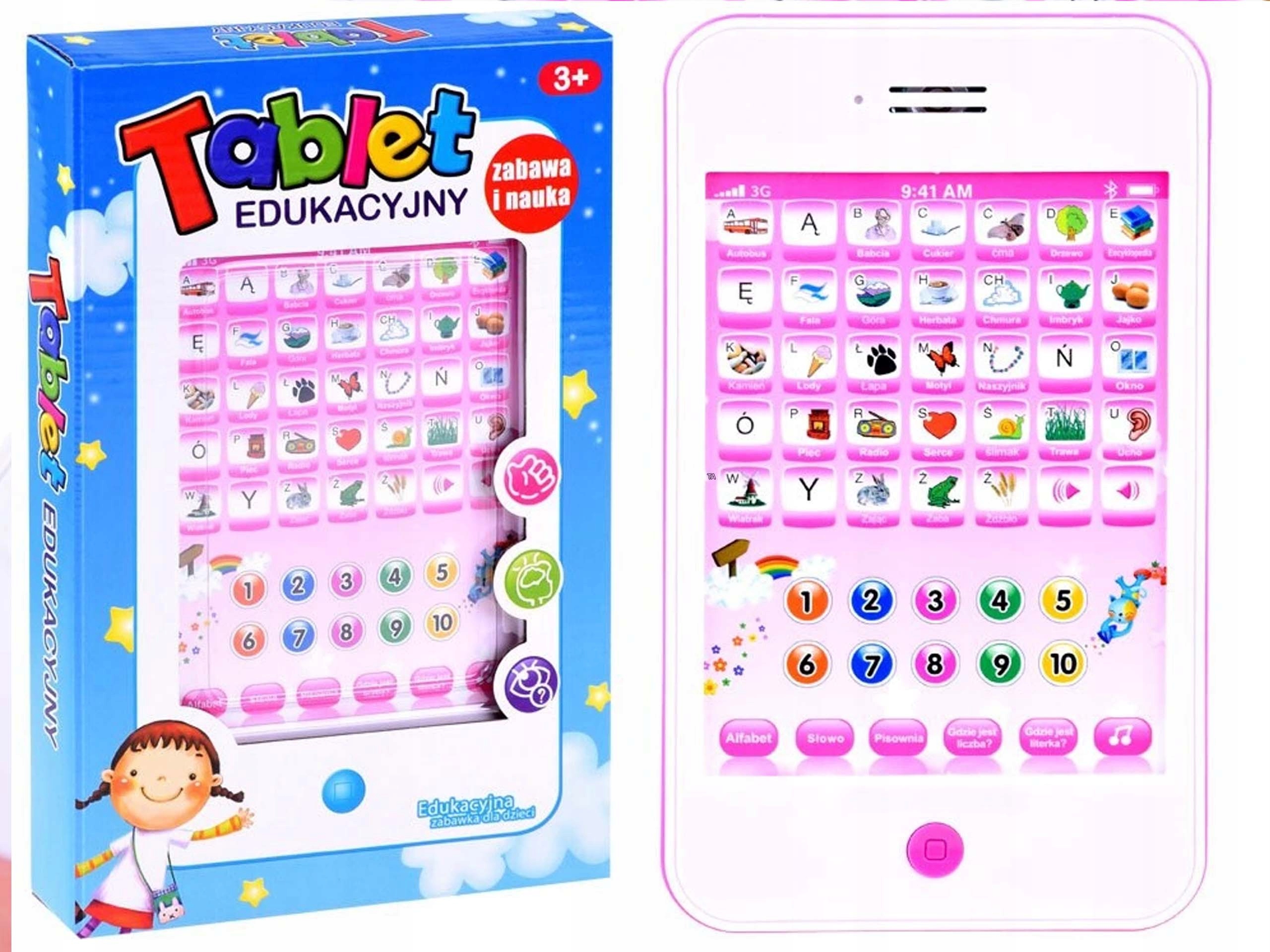 TABLET EDUKACYJNY INTERAKTYWNY UCZY I BAWI POLSKI Kod producenta ZB-TAB3223-R