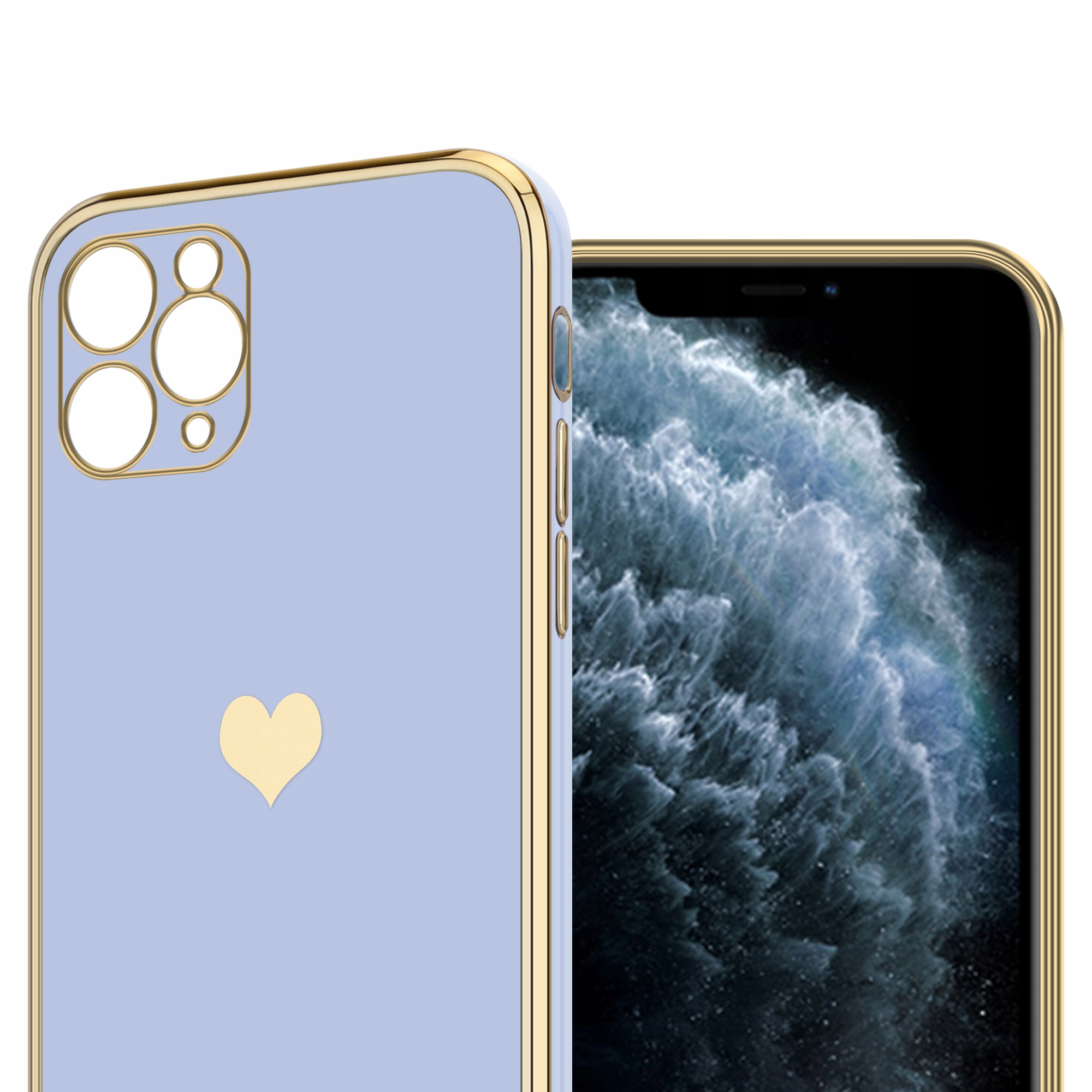 KOBIECE ETUI HEART DO IPHONE 11 PRO | LAWENDOWY Kod producenta SERC_010