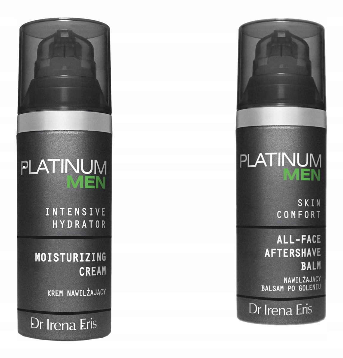 Dr Irena Eris Platinum Men krém na obličej a oči balzám po holení 2x50 ml