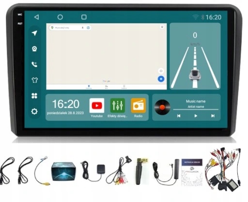 Rádio Navigace Audi A3 8P 2003-2012 Carplay Android Auto 8/256GB Sim