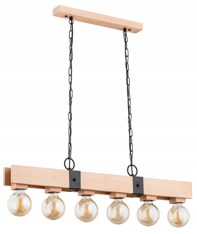 Závěsná lampa Alfa Sosnowscy Bary 6 světelné body E27