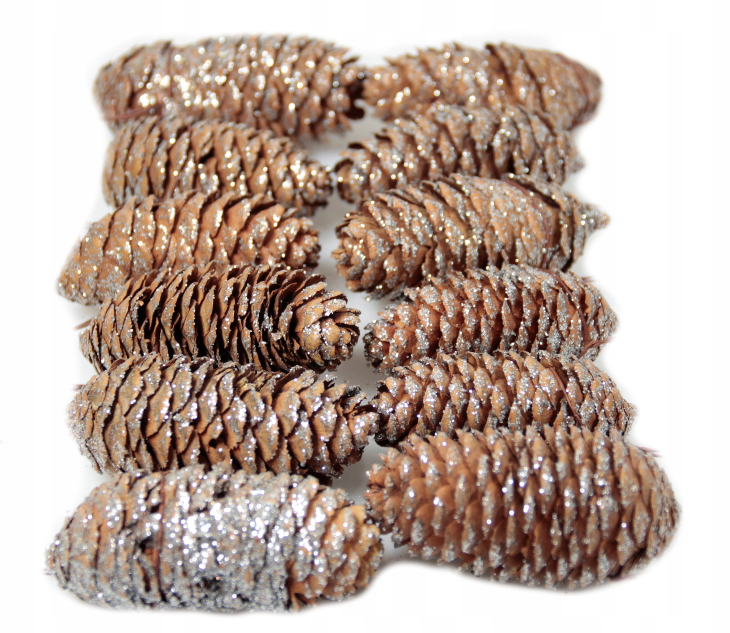 

Szyszka Sosnowa Na Drucie Stroik Srebrna 12 Sztuk