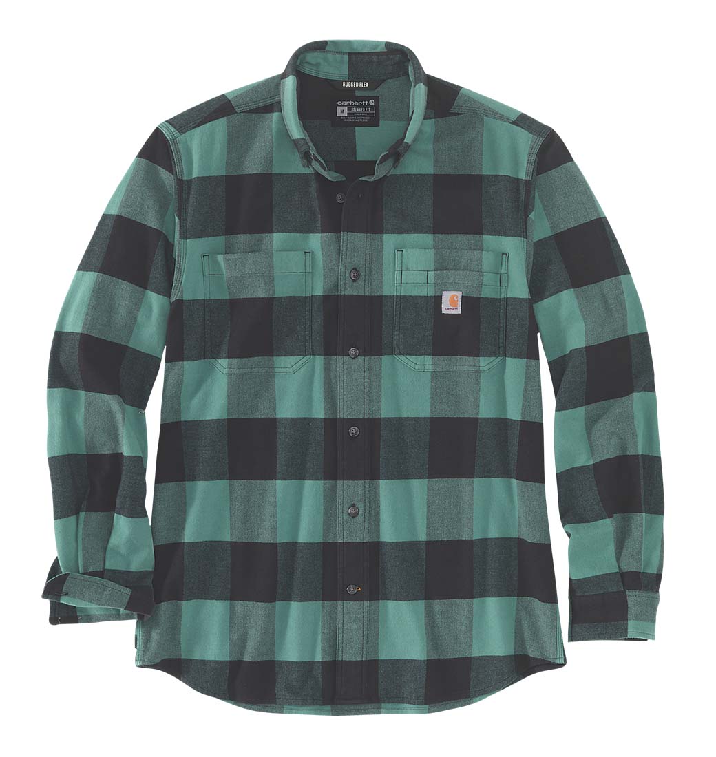 Flanelová košile Carhartt Rugged Flex Mid Green