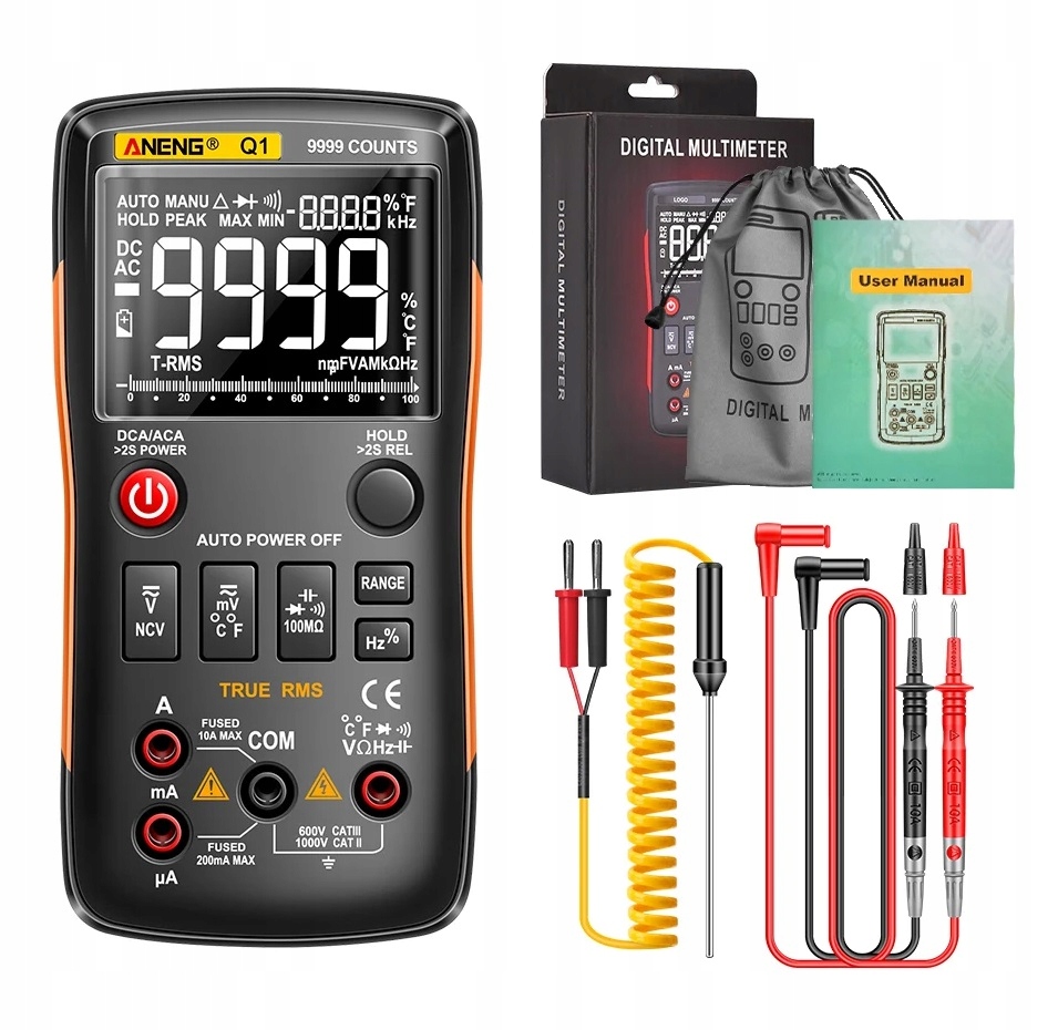Automatický multimetr Aneng Q1 True Rms
