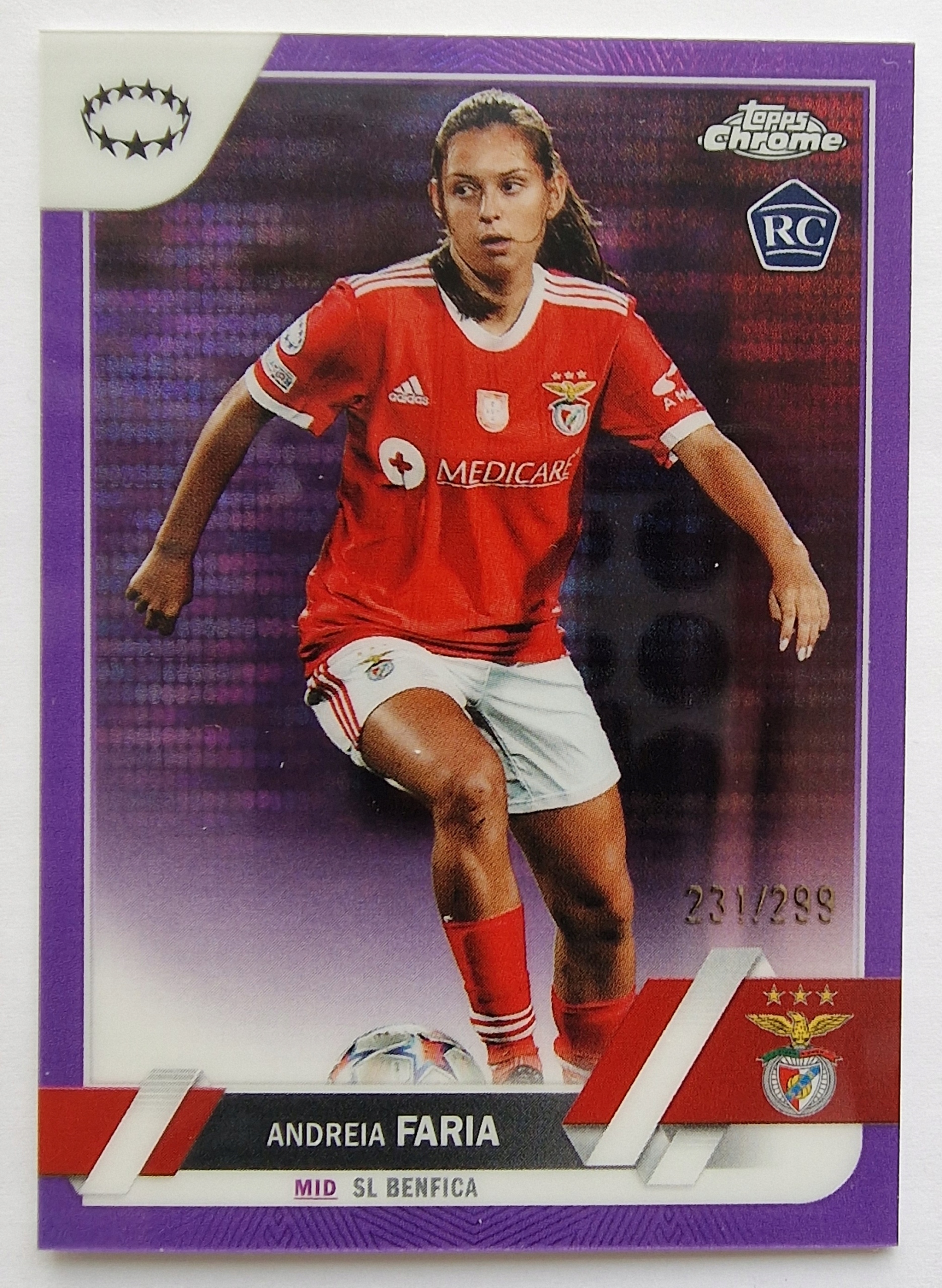 2022-23 Topps Chrome Womens Faria Limit /299 Benfica /RU6